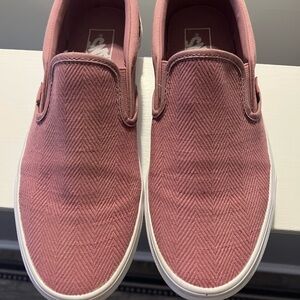 Vans Pink Slip-On Sneakers